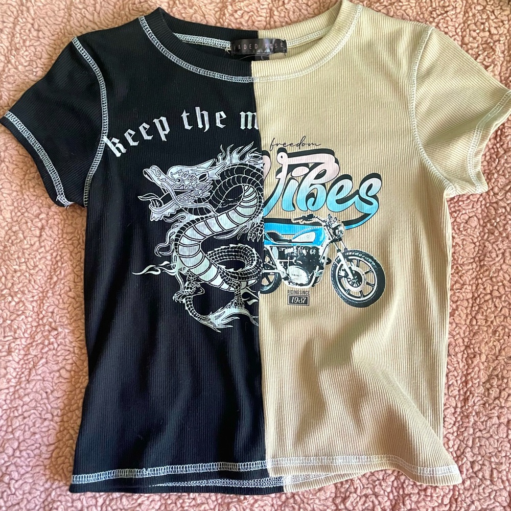 Half&Half Graphic Tee